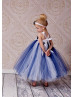 Crochet Flower Girl Dress With Rosette Flowers